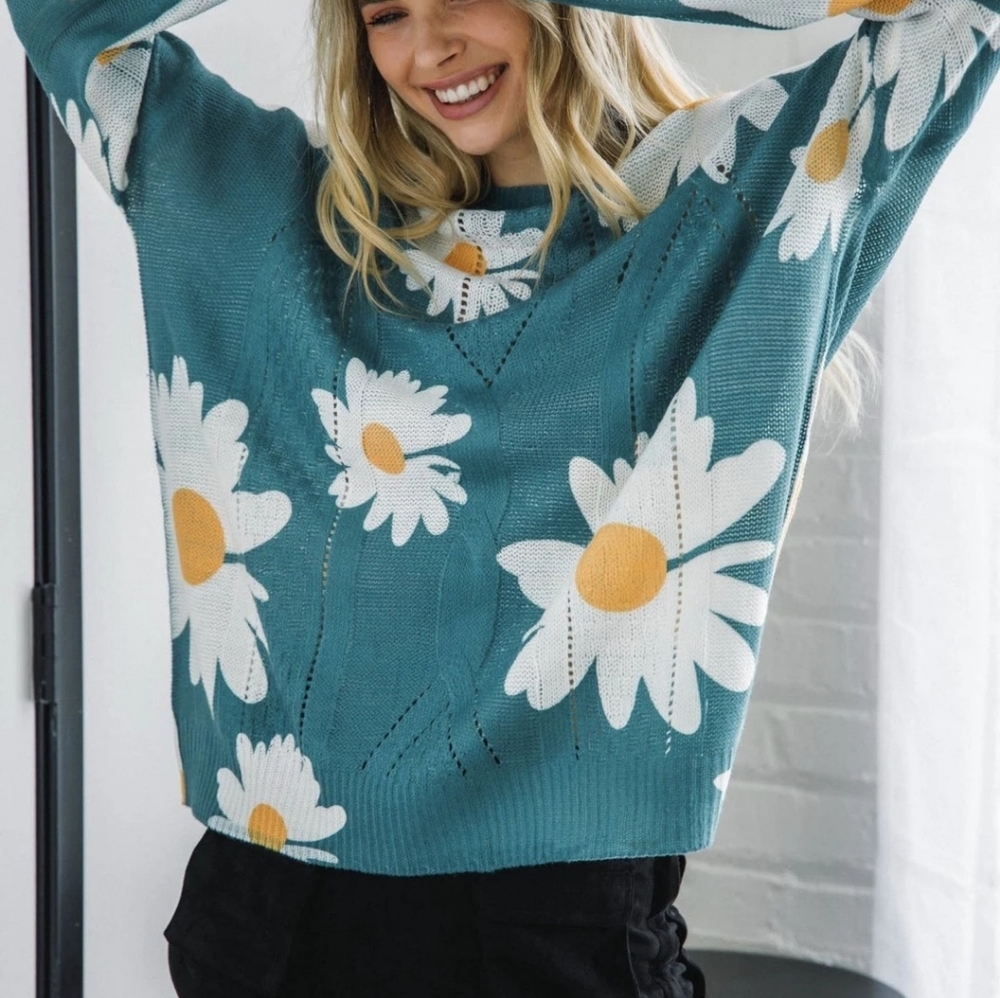 Davi&Dani Flowered Sweatshirt